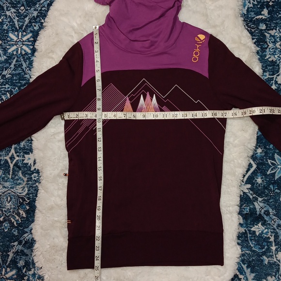 NWT ABK clothing manon hoodie pullover grape & purple women's sz small - Picture 4 of 11